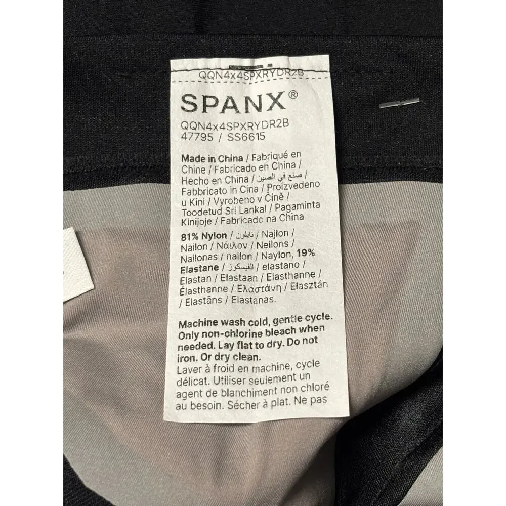 SPANX NWT Mid Thigh Short Very Black Sz S Stretch Everyday Breathable Whimsygoth
